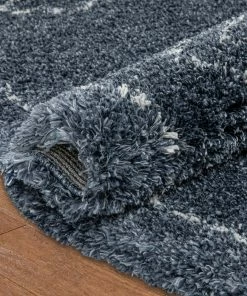 Well Woven Global Verdant Tribal Diamond Pattern Blue Super Soft And Thick Shag Rug 12 Well Woven Global Verdant Tribal Diamond Pattern Blue Super Soft And Thick Shag Rug