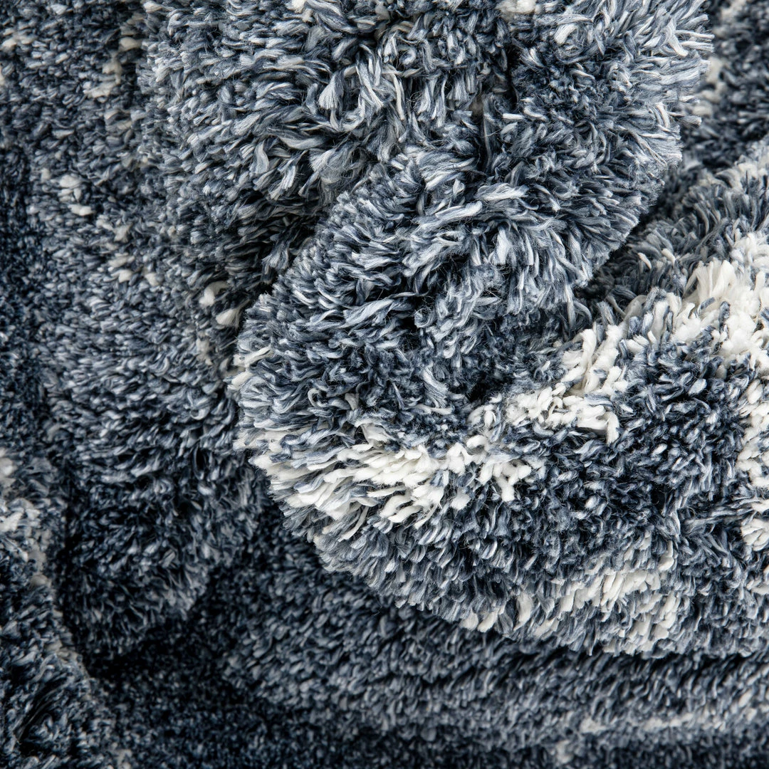 Well Woven Global Verdant Tribal Diamond Pattern Blue Super Soft And Thick Shag Rug 5 Well Woven Global Verdant Tribal Diamond Pattern Blue Super Soft And Thick Shag Rug