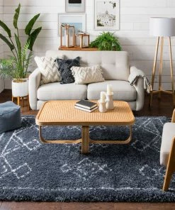 Well Woven Global Verdant Tribal Diamond Pattern Blue Super Soft And Thick Shag Rug 9 Well Woven Global Verdant Tribal Diamond Pattern Blue Super Soft And Thick Shag Rug