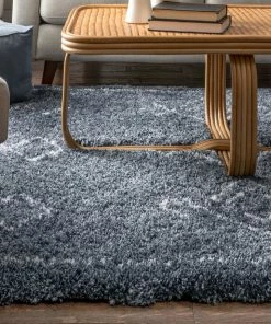 Well Woven Global Verdant Tribal Diamond Pattern Blue Super Soft And Thick Shag Rug 10 Well Woven Global Verdant Tribal Diamond Pattern Blue Super Soft And Thick Shag Rug