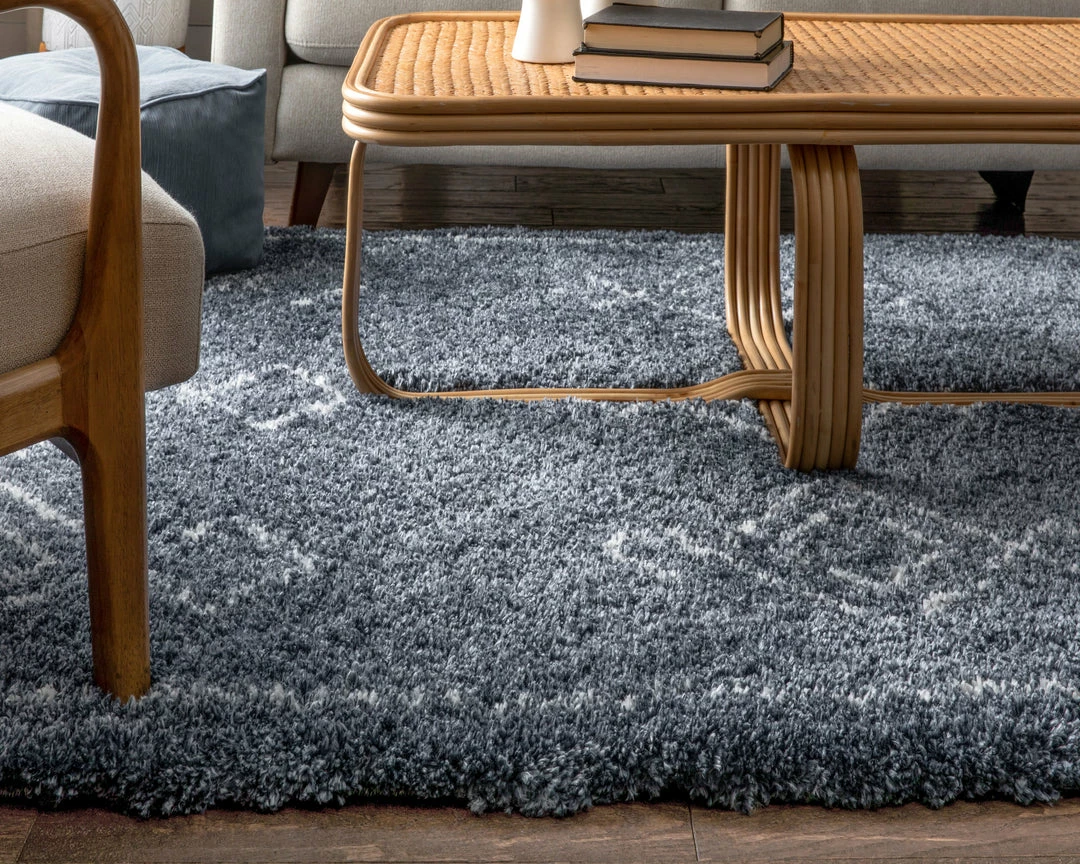 Well Woven Global Verdant Tribal Diamond Pattern Blue Super Soft And Thick Shag Rug 4 Well Woven Global Verdant Tribal Diamond Pattern Blue Super Soft And Thick Shag Rug