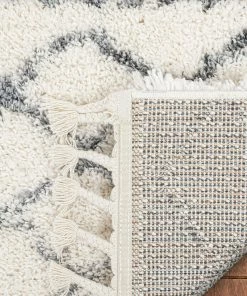 Well Woven Blossom Moroccan Trellis Ivory Super Soft And Thick Shag Rug Global