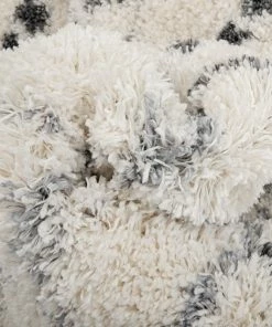 Well Woven Blossom Moroccan Trellis Ivory Super Soft And Thick Shag Rug Global