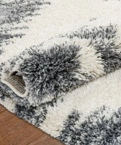 Well Woven Global Mona Tribal Southwestern Ivory Super Soft And Thick Shag Rug