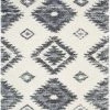 Well Woven Global Mona Tribal Southwestern Ivory Super Soft And Thick Shag Rug