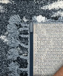 Well Woven Global Mona Tribal Southwestern Blue Super Soft And Thick Shag Rug