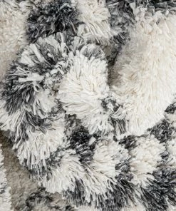 Well Woven Emerson Tribal Medallion Ivory Super Soft Shag Rug By Rebecca Propes Global