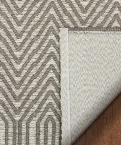 Well Woven Chia Contemporary Solid & Striped Beige Gold Kilim-Style 5'3