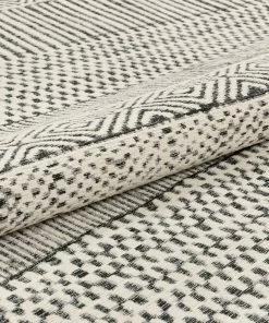 Well Woven Largo Modern Abstract Geometric Pattern Red Kilim-Style Rug