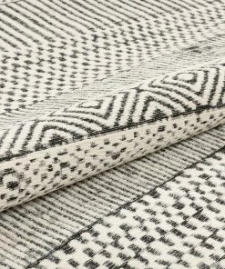 Well Woven Global Largo Modern Abstract Geometric Pattern Gold Kilim-Style Rug