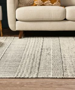 Well Woven Global Largo Modern Abstract Geometric Pattern Gold Kilim-Style Rug