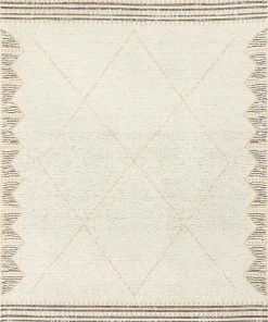 Well Woven Global Kippa Moroccan Diamond Pattern Gold Kilim-Style 5'3" X 7'3" Rug