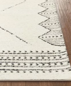 Well Woven Global Kippa Moroccan Diamond Pattern Beige Kilim-Style 5'3