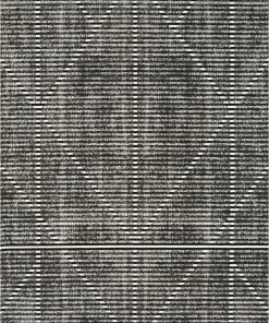 Well Woven Jato Contemporary Distressed Geometric Pattern Grey Kilim-Style 5'3" X 7'3" Rug Global