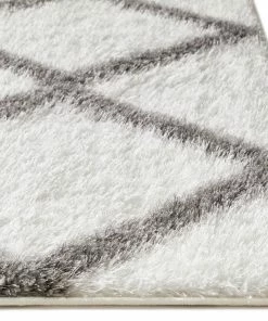 Well Woven Miraculous White Modern Shag Rug