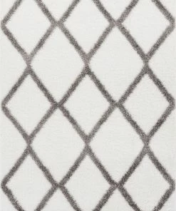 Well Woven Miraculous White Modern Shag Rug