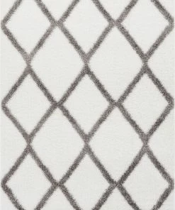 Well Woven Miraculous White Modern Shag Rug
