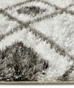 Well Woven Outstanding White Modern Moroccan Shag Rug