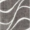Well Woven Appreciation Grey Modern Shag Rug