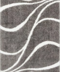 Well Woven Appreciation Grey Modern Shag Rug