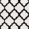 Well Woven Moroccan Humble White Modern Lattice Shag Rug