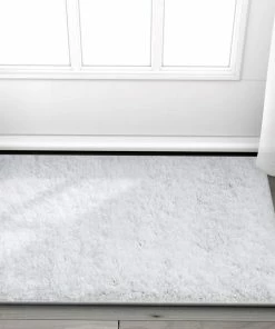 Well Woven Shag Serenity White Modern Solid Rug 12 Well Woven Shag Serenity White Modern Solid Rug