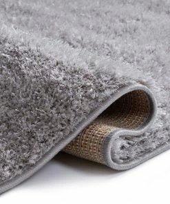 Well Woven Serenity Grey Modern Solid Rug Shag 10 Well Woven Serenity Grey Modern Solid Rug Shag