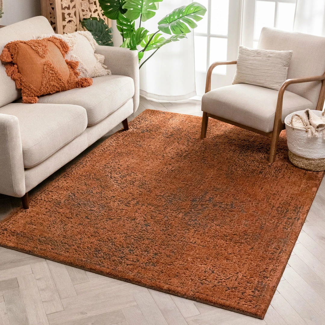 Well Woven Origins Rust Modern Vintage Oriental Rug 5'3" X 7'3" 2 Well Woven Origins Rust Modern Vintage Oriental Rug 5'3" X 7'3"