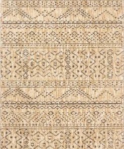 Well Woven Beverly Beige Modern Vintage Distressed Rug
