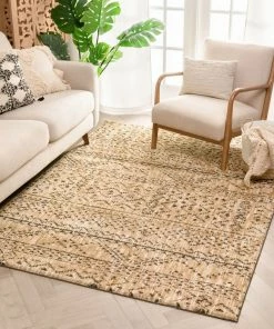 Well Woven Beverly Beige Modern Vintage Distressed Rug