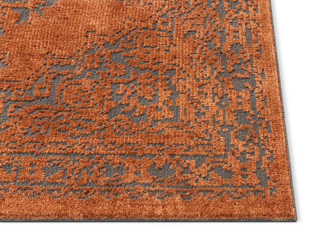 Well Woven Global Asgar Rust Modern Vintage Medallion Rug 5 Well Woven Global Asgar Rust Modern Vintage Medallion Rug