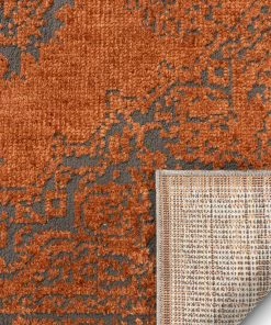 Well Woven Global Asgar Rust Modern Vintage Medallion Rug 11 Well Woven Global Asgar Rust Modern Vintage Medallion Rug