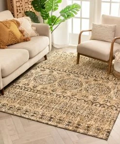 Well Woven Global Elodie Beige Modern Vintage Mediterranean Rug