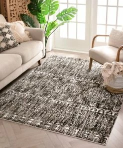 Well Woven Global Elodie Anthracite Modern Vintage Mediterranean Rug