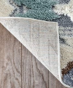 Well Woven Ares Moroccan Diamond Trellis Ivory High-Low Shag Rug