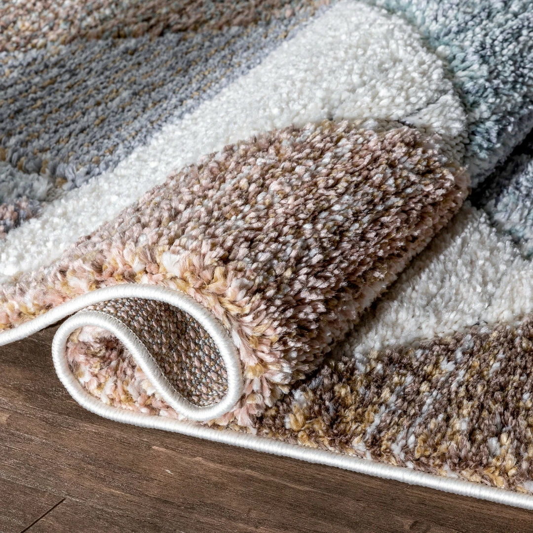 Well Woven Vintage Perseus Modern Geometric Ivory High-Low Shag Rug 5 Well Woven Vintage Perseus Modern Geometric Ivory High-Low Shag Rug