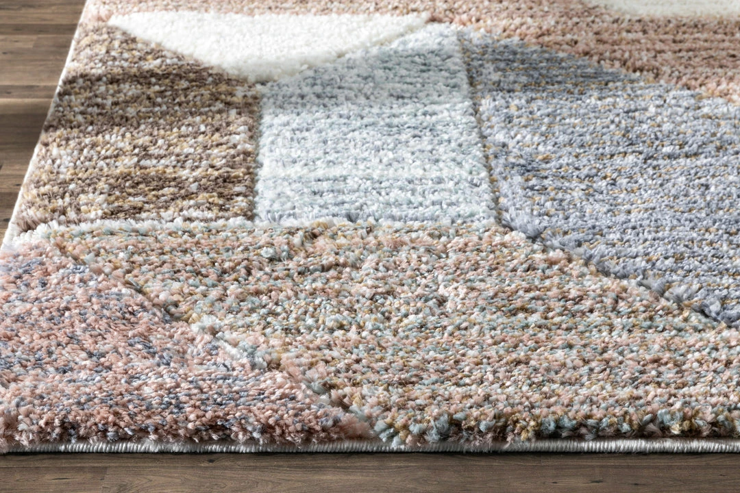 Well Woven Vintage Perseus Modern Geometric Ivory High-Low Shag Rug 8 Well Woven Vintage Perseus Modern Geometric Ivory High-Low Shag Rug