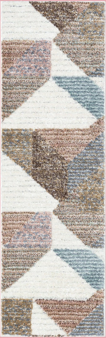 Well Woven Vintage Perseus Modern Geometric Ivory High-Low Shag Rug 10 Well Woven Vintage Perseus Modern Geometric Ivory High-Low Shag Rug