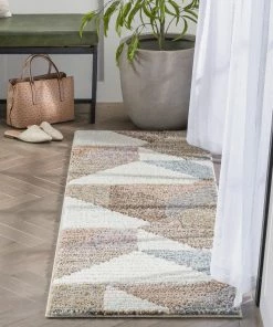 Well Woven Vintage Perseus Modern Geometric Ivory High-Low Shag Rug 27 Well Woven Vintage Perseus Modern Geometric Ivory High-Low Shag Rug