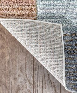 Well Woven Perseus Modern Geometric Blush High-Low Shag Rug