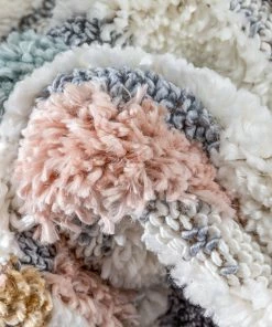 Well Woven Proteus Modern Stripes Light Blue High-Low Shag Rug