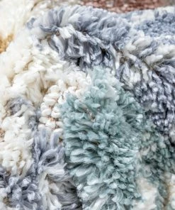 Well Woven Helios Modern Ikat Ivory High-Low Shag Rug