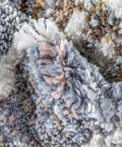 Well Woven Brontes Tribal Geometric Grey High-Low Shag Rug Global