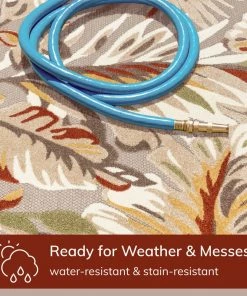 Well Woven Wilmington Beige Modern Tropical Indoor Outdoor Rug 12 Well Woven Wilmington Beige Modern Tropical Indoor Outdoor Rug