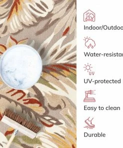 Well Woven Wilmington Beige Modern Tropical Indoor Outdoor Rug 14 Well Woven Wilmington Beige Modern Tropical Indoor Outdoor Rug