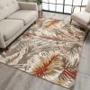 Well Woven Wilmington Beige Modern Tropical Indoor Outdoor Rug