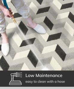 Well Woven Bela Grey Modern Indoor Outdoor Rug