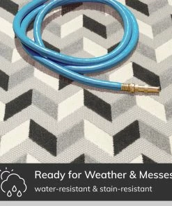 Well Woven Bela Grey Modern Indoor Outdoor Rug