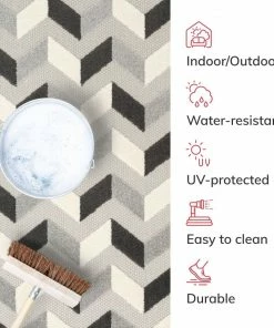 Well Woven Bela Grey Modern Indoor Outdoor Rug