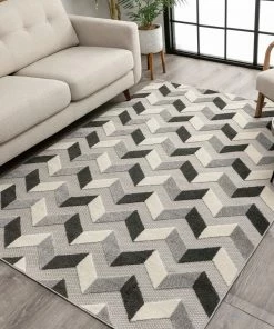 Well Woven Bela Grey Modern Indoor Outdoor Rug